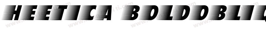 Heetica Boldoblique字体转换